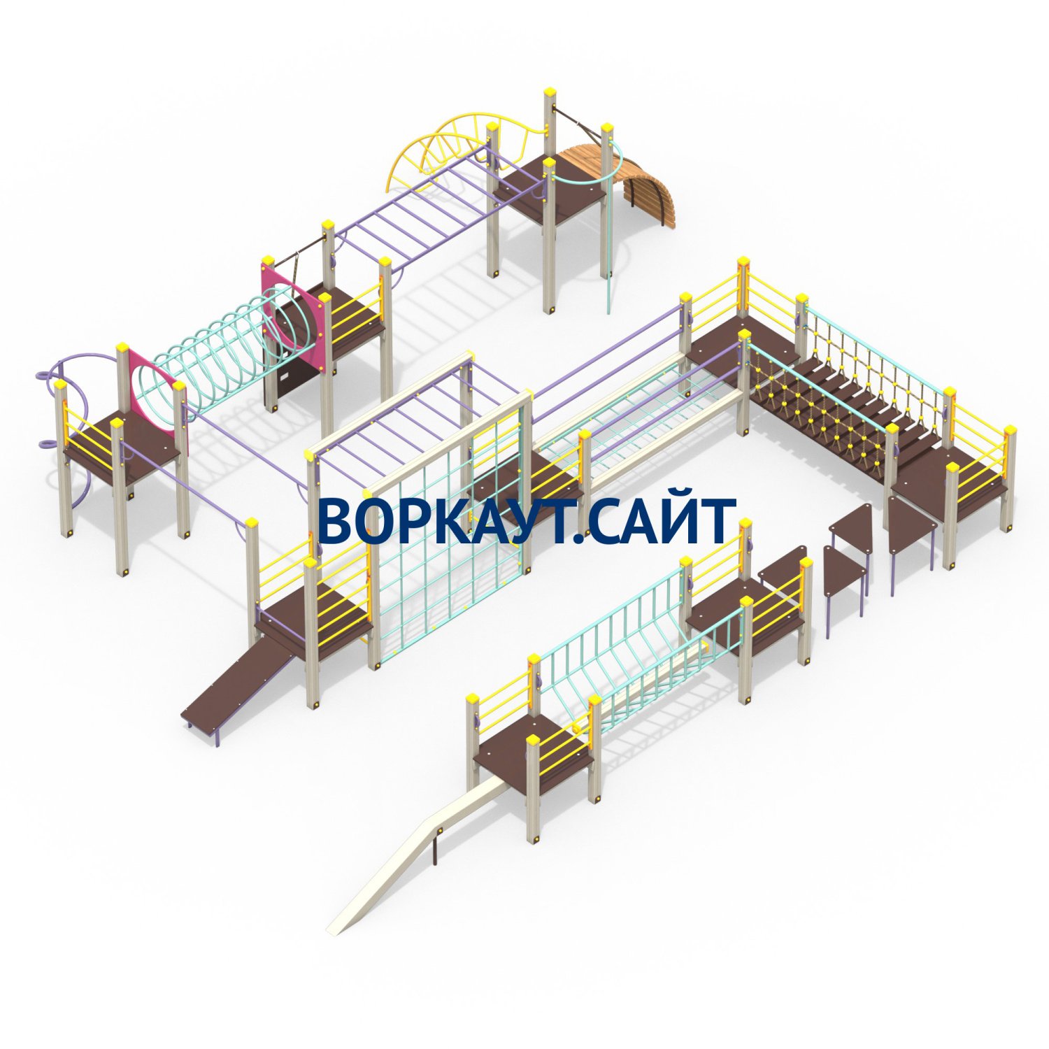 Детский спортивный комплекс Полоса препятствий ДСК 3116 купить напрямую от  производителя в Уфе